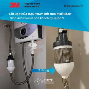 Alternative view of Bộ 3 lõi lọc cho thiết bị lọc sen tắm 3M HSF-IR nhập khẩu Mỹ