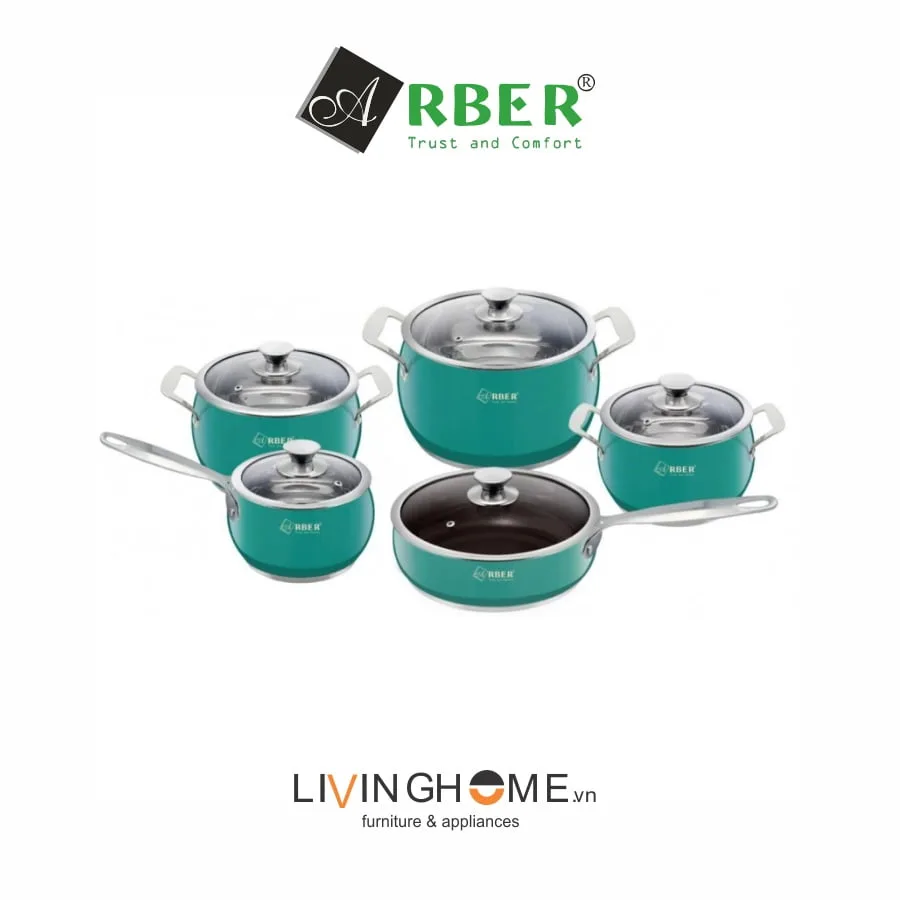 Bộ nồi inox Arber AN06SMDT 3 Bộ nồi inox Arber AN06SMDT