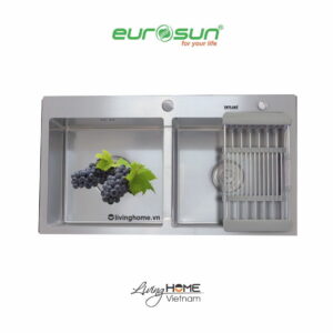 Chậu rửa chén Eurosun EU-8245C Handmade chống tràn, chống ồn