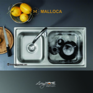 Alternative view of Chậu rửa chén Malloca MS 2076E inox 304 cao cấp