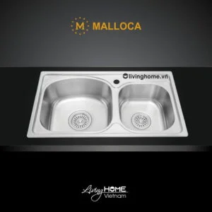 Chậu rửa chén Malloca MS 1011P inox 304 bền bỉ