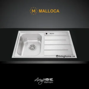 Chậu rửa chén Malloca MS 1017 NEW inox 304 bộ xả nước thông minh ngăn mùi