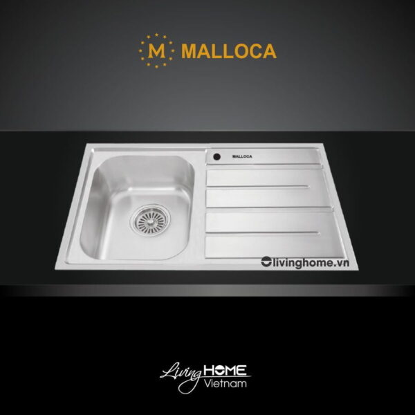Chậu rửa chén Malloca MS 1017 NEW inox 304 bộ xả nước thông minh ngăn mùi