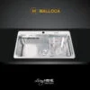 Chậu rửa chén Malloca MS 1022D inox 304 bộ xả nước thông minh ngăn mùi 2 Chậu rửa chén Malloca MS 1022D inox 304 bộ xả nước thông minh ngăn mùi