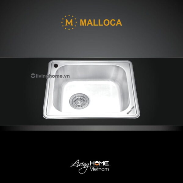Chậu rửa chén Malloca MS 1023 inox 304 bộ xả nước thông minh ngăn mùi