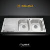 Chậu rửa chén Malloca MS 1025L NEW inox 304 chống ồn chống ngưng tụ nước dưới đáy chậu