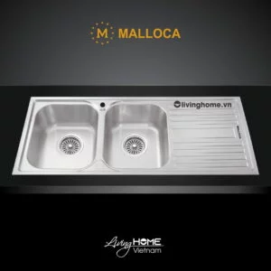 Chậu Rửa Chén Malloca MS 1025R Inox 304 1,16M