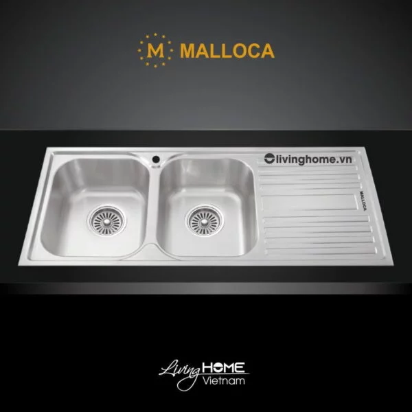 Chậu Rửa Chén Malloca MS 1025R Inox 304 1,16M