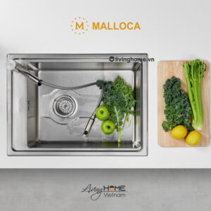 Chậu Rửa Chén Bát Malloca MS 5066W Inox 304 Cao Cấp 12 Chậu Rửa Chén Bát Malloca MS 5066W Inox 304 Cao Cấp