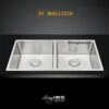 Chậu rửa chén Malloca MS 6075 inox 304 cao cấp, tính năng cải tiến sáng tạo
