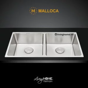 Chậu rửa chén Malloca MS 6075 inox 304 cao cấp, tính năng cải tiến sáng tạo