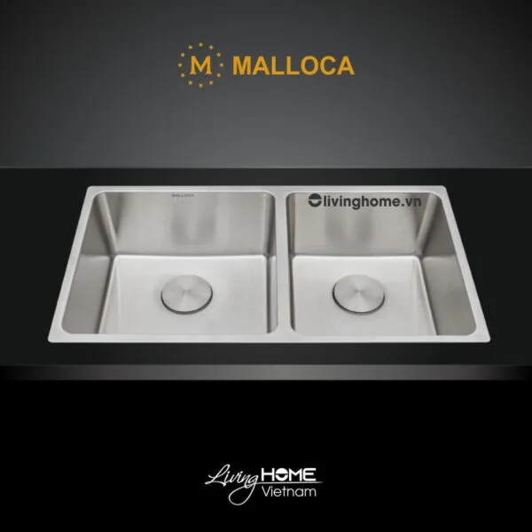 Chậu rửa chén Malloca MS 6081 inox 304 bộ xả nước thông minh ngăn mùi