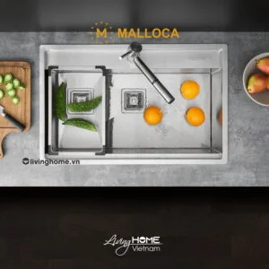 Alternative view of Chậu rửa chén Malloca MS 6302T inox 304 cao cấp, bền chắc