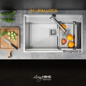 Chậu rửa chén Malloca MS 6302T inox 304 cao cấp, bền chắc