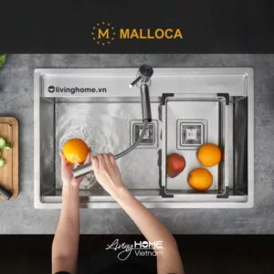 Chậu rửa chén Malloca MS 6302T inox 304 cao cấp, bền chắc 12 Chậu rửa chén Malloca MS 6302T inox 304 cao cấp, bền chắc