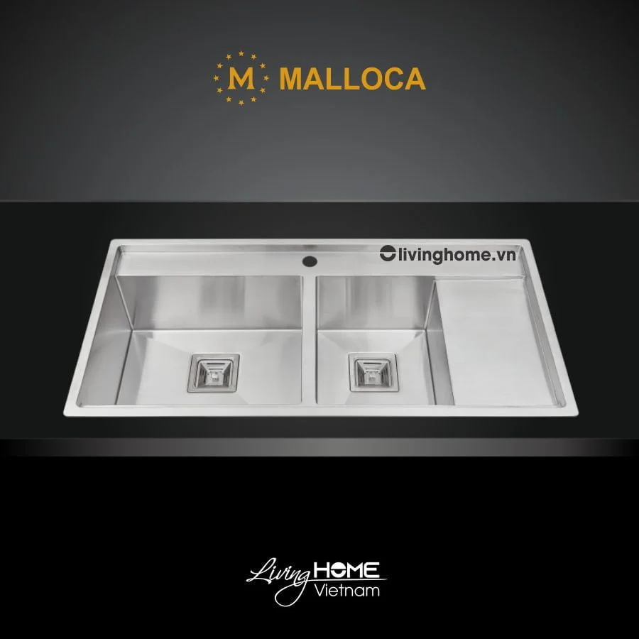 Chậu rửa chén Malloca MS 6305T inox 304 cao cấp, bền chắc