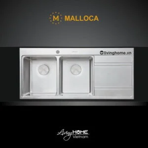 Chậu rửa chén Malloca MS 7818 inox 304 bộ xả nước thông minh ngăn mùi