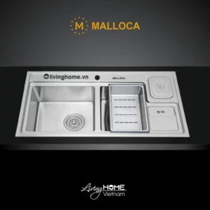Chậu rửa chén Malloca MS 8804 N inox 304 cao cấp đa năng