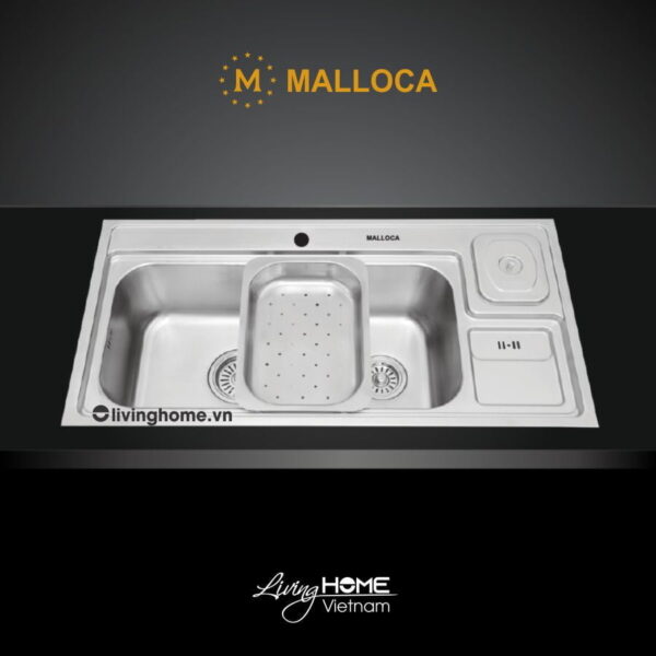 Chậu rửa chén Malloca MS 8809 N inox 304 cao cấp đa năng