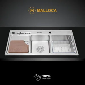 Chậu rửa chén Malloca MS 8816 N inox 304 cao cấp đa năng