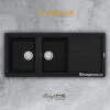 Chậu rửa chén Malloca NERO K-50040 đá màu đen thời thượng 1 Chậu rửa chén Malloca NERO K-50040 đá màu đen thời thượng