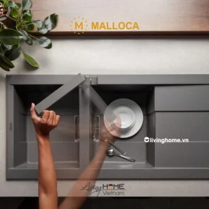 Chậu rửa chén Malloca SMART K-500 đá granite nano màu xám cao cấp 11 Chậu rửa chén Malloca SMART K-500 đá granite nano màu xám cao cấp