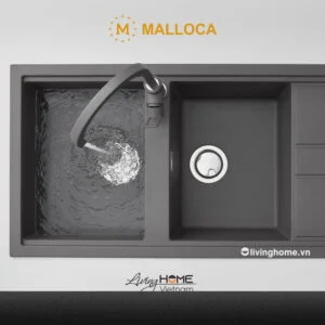 Chậu rửa chén Malloca TITANIUM K-50073 đá granite nano màu xám thời thượng 10 Chậu rửa chén Malloca TITANIUM K-50073 đá granite nano màu xám thời thượng