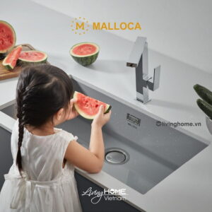 Chậu rửa chén Malloca ZEN K-13073 đá granite nano màu xám hiện đại 10 Chậu rửa chén Malloca ZEN K-13073 đá granite nano màu xám hiện đại