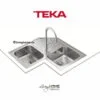 Chậu rửa Teka ANGULAR 2B lắp nổi 2 hộc rửa - 1 bàn chậu 2 Chậu rửa Teka ANGULAR 2B lắp nổi 2 hộc rửa - 1 bàn chậu