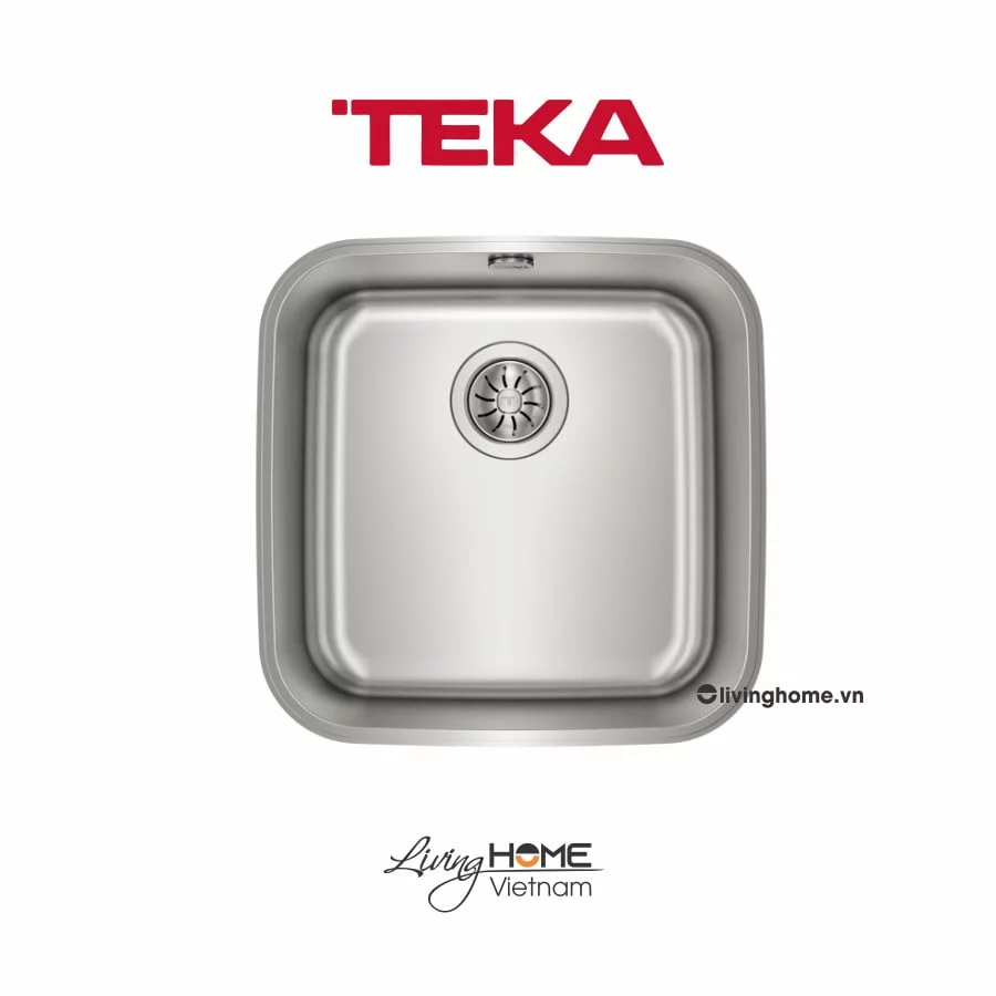 Chậu rửa Teka BE 40-40 1B lắp âm 1 hộc rửa 40cm 3 Chậu rửa Teka BE 40-40 1B lắp âm 1 hộc rửa 40cm