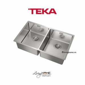 Chậu rửa Teka BE LINEA RS15 2B 740 lắp âm 2 hộc rửa 74cm