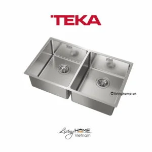 Chậu rửa Teka BE LINEA RS15 2B 740 lắp âm 2 hộc rửa 74cm