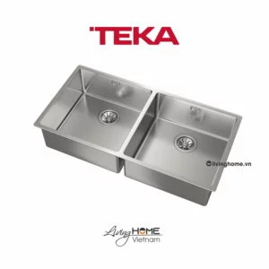 Chậu rửa Teka BE LINEA RS15 2B 860 lắp âm 2 hộc rửa 86cm