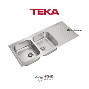 Chậu rửa Teka CLASSIC 2B 1D lắp nổi 2 hộc rửa 1 bàn chậu 12 Chậu rửa Teka CLASSIC 2B 1D lắp nổi 2 hộc rửa 1 bàn chậu