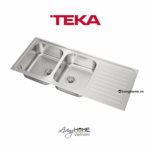 Chậu rửa Teka CLASSIC 2B 1D lắp nổi 2 hộc rửa 1 bàn chậu 11 Chậu rửa Teka CLASSIC 2B 1D lắp nổi 2 hộc rửa 1 bàn chậu