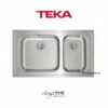 Chậu rửa Teka CLASSIC 2B 86 lắp nổi 2 hộc rửa 86cm 2 Chậu rửa Teka CLASSIC 2B 86 lắp nổi 2 hộc rửa 86cm