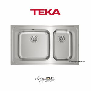 Chậu rửa Teka CLASSIC 2B 86 lắp nổi 2 hộc rửa 86cm