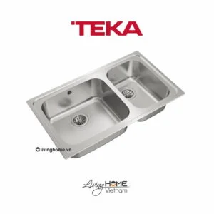 Chậu rửa Teka CLASSIC 2B 86 lắp nổi 2 hộc rửa 86cm