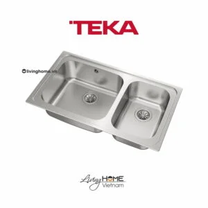Chậu rửa Teka CLASSIC 2B 86 lắp nổi 2 hộc rửa 86cm