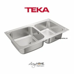 Chậu rửa Teka CLASSIC 2B 86 lắp nổi 2 hộc rửa 86cm