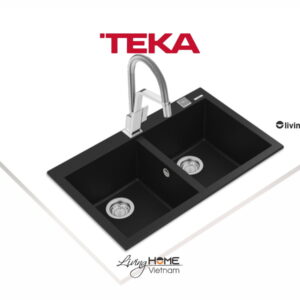 Alternative view of Chậu rửa Teka FORSQUARE 2B 790 Bl lắp nổi đá thạch anh màu đen 79cm