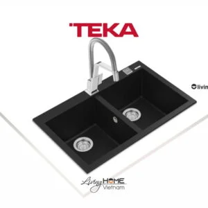 Alternative view of Chậu rửa Teka FORSQUARE 2B 790 Bl lắp nổi đá thạch anh màu đen 79cm