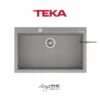 Chậu rửa Teka FORSQUARE 72-40 TG Gr lắp nổi đá thạch anh màu xám 79cm 2 Chậu rửa Teka FORSQUARE 72-40 TG Gr lắp nổi đá thạch anh màu xám 79cm