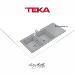 Alternative view of Chậu rửa Teka STONE 80 B-TG 2B 1D Gr lắp nổi đá thạch anh màu xám