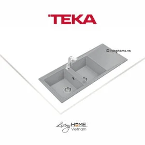 Alternative view of Chậu rửa Teka STONE 80 B-TG 2B 1D Gr lắp nổi đá thạch anh màu xám