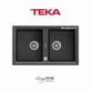 Chậu rửa Teka STONE 90 B-TG 2B Dg lắp nổi đá thạch anh màu Darkgrey 1 Chậu rửa Teka STONE 90 B-TG 2B Dg lắp nổi đá thạch anh màu Darkgrey