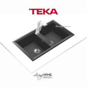 Alternative view of Chậu rửa Teka STONE 90 B-TG 2B Dg lắp nổi đá thạch anh màu Darkgrey