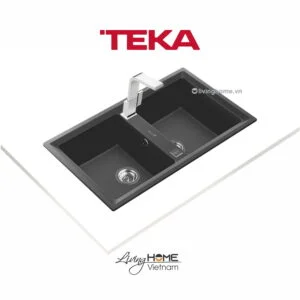 Alternative view of Chậu rửa Teka STONE 90 B-TG 2B Dg lắp nổi đá thạch anh màu Darkgrey