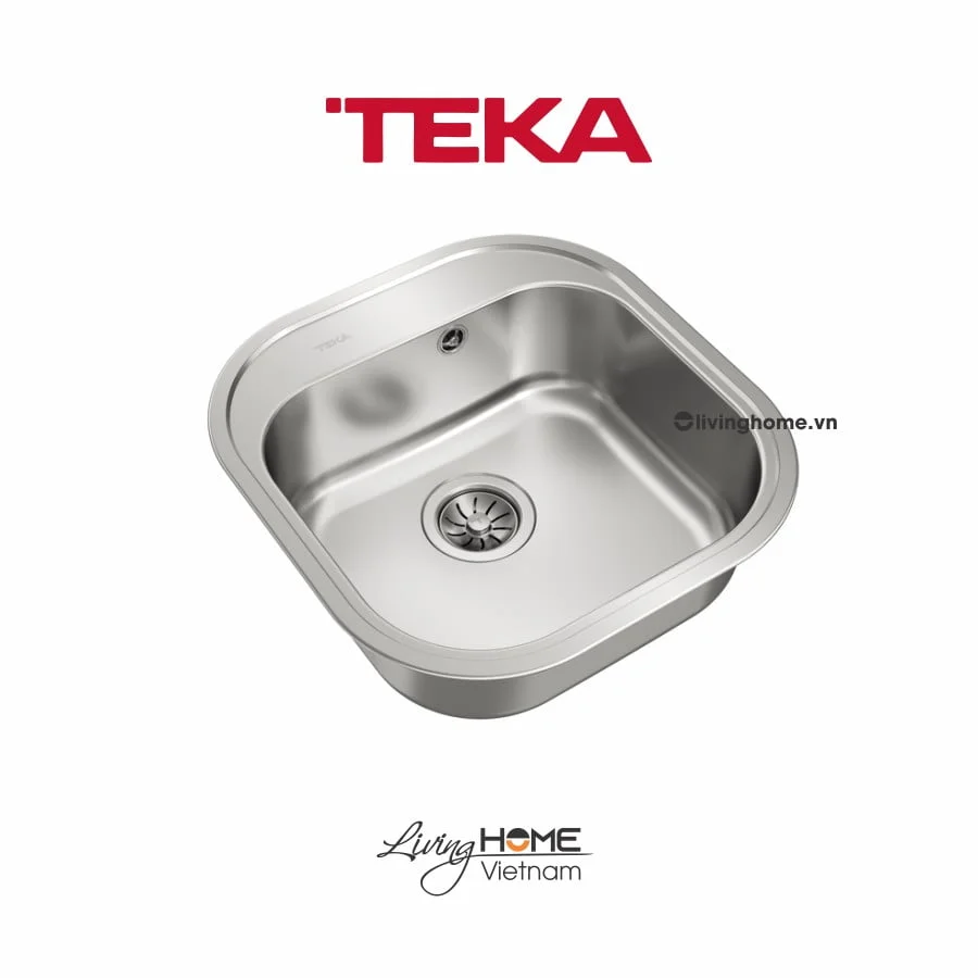 Chậu rửa Teka STYLO 1B lắp nổi 1 hộc rửa 46cm - Ảnh 2