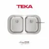 Chậu rửa Teka STYLO 2B lắp nổi 2 hộc rửa 82cm